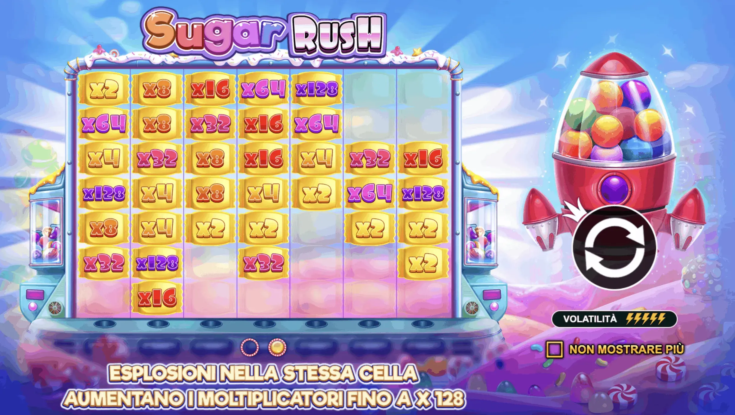 Sugar Rush Slot con Bonus