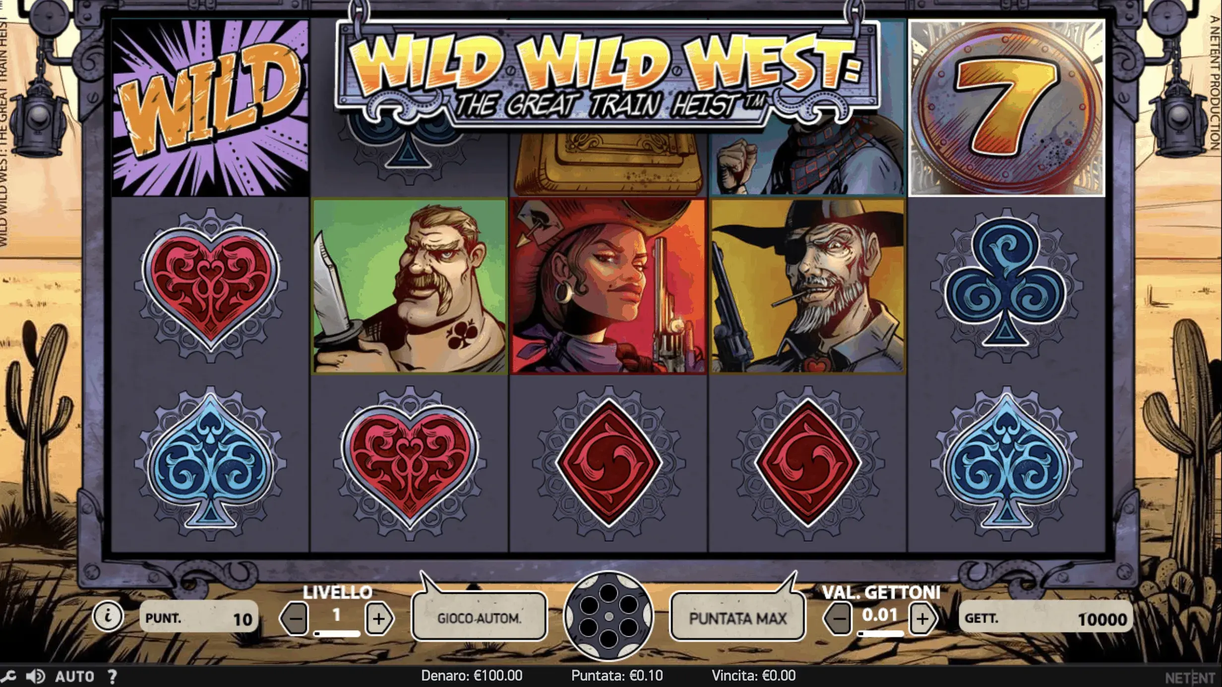 Wild Wild West free spin casino slot